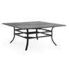 Key West Rustic Bronze Aluminum with Cushions 9 Piece Dining Set + 66 in. Sq. Table
