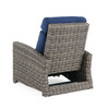 Sonoma Husk Outdoor Wicker with Cushions 3 Piece Recliner Set + 32 x 18 in. Side Table