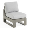 Montauk Slate Grey Polymer with Cushions 10 Piece Modular Sectional + 42 in. Sq. Fire Pit Table