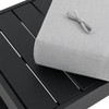 Montauk Polymer with Cushion Ottoman