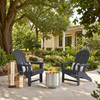 Lakeside 3-Piece Adirondack Chair Set wih 16 in. Smokeless Fire Pit