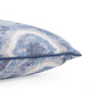 18 in. Blue Ikat Outdoor Throw Pillow