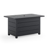 Carmel Midnight Aluminum 44 x 28 in. Rectangular Fire Pit Table