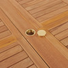 Westport Teak with Cushions 9 Piece Armless Dining Set + Bristol 87-118 x 47 in. Extension Table