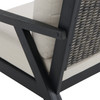 Nantucket Black Polymer and Wicker with Cushions Club Chair