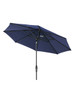 Treasure Garden 9 ft. Navy Canopy and Black Aluminum Market Umbrella (UM810)