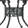 Chateau Rust Cast Aluminum 60 in. D Marble Top Dining Table