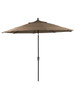 California Umbrella 11 ft. Canvas Cocoa Canopy and Bronze Aluminum Market Umbrella