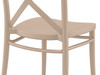 Cross Taupe Polypropylene Bistro Side Chair