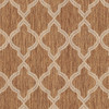 Brown and Tan Baroque Tile 5.3 ft. D Rug