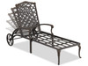 Bordeaux Golden Bronze Cast Aluminum Chaise Lounge