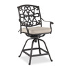 Carlisle Aged Bronze Cast Aluminum Swivel Gathering Height Stool