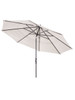 Treasure Garden 11 ft. Cast Silver Canopy and Black Aluminum Market Umbrella (UM812)