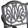 Cadiz Aged Bronze Cast Aluminum Loveseat Bench Glider