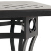 Eclipse Autumn Rust Cast Aluminum 27 in. Sq. Slat Top End Table