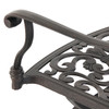 Milan Aged Bronze Cast Aluminum Swivel Club Rocker