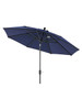 Treasure Garden 9 ft. Navy Canopy and Black Aluminum Market Umbrella (UM910)