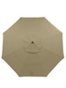 Treasure Garden 11 ft. Pampas Linen Canopy and Bronze Aluminum Market Umbrella (UM812)