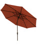 California Umbrella 11 ft. Henna Canopy and Bronze Aluminum Market Umbrella