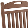 Surfside Teak Polymer Porch Rocking Chair