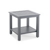 Soho Slate Grey Aluminum 22 in. Sq. End Table