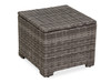 Havana Saddle Grey Outdoor Wicker 24 in. Sq. Ice Cooler End Table
