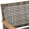 Hampton Driftwood Outdoor Wicker and Solid Teak Club Chair