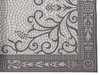 Carmel Grey Mosaic with Border 4 ft. 10 in. x 7 ft. 6 in. Rug