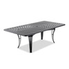 Eclipse Autumn Rust Cast Aluminum 84 x 42 in. Slat Top Dining Table