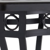 Eclipse Autumn Rust Cast Aluminum 84 x 42 in. Slat Top Dining Table