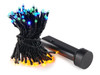 23.3 Ft. 96 Multi Led with Black Wire Durawise Basic 8 Function Twinkle