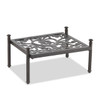 Milan Aged Bronze Cast Aluminum Ottoman