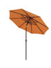 California Umbrella 7.5 ft. Tuscan Canopy and Black Aluminum Market Umbrella