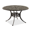 St. James Desert Bronze Cast Aluminum 5 Pc. Dining Set with 48 in. D Table