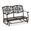 Carlisle Aged Bronze Cast Aluminum with Spectrum Mist and Clayton Zen Cushion 6 Pc. Sofa Group with 48 in. D Fire Pit Table