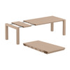 Pacifica Taupe Polypropylene and Taupe Sling 9 Pc. Dining Set with 71-87 x 40 in. Extension Table