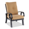 Eclipse Autumn Rust Aluminum with Cushions Dining Chair