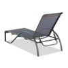 South Beach Aluminum and Sling Stackable Chaise Lounge