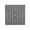 San Miguel Anthracite Aluminum 44 in. Sq. Slat Top Dining Table