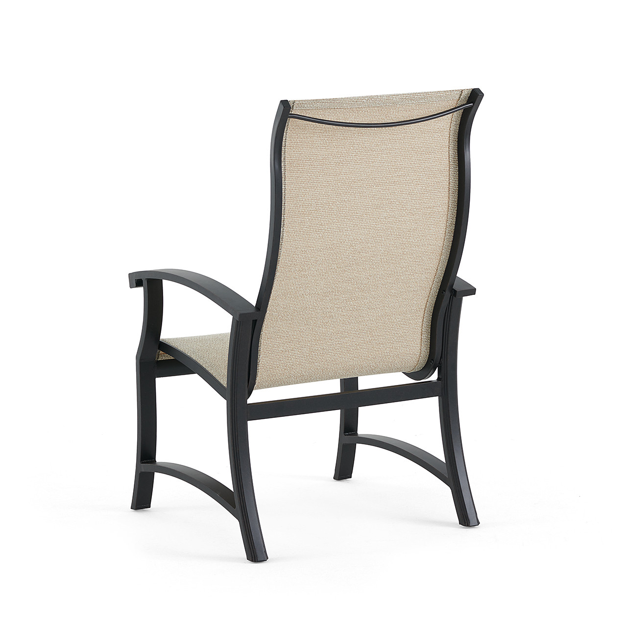Lodge Aged Bronze Aluminum Kipton Pebble Sling Dining Chair Chair