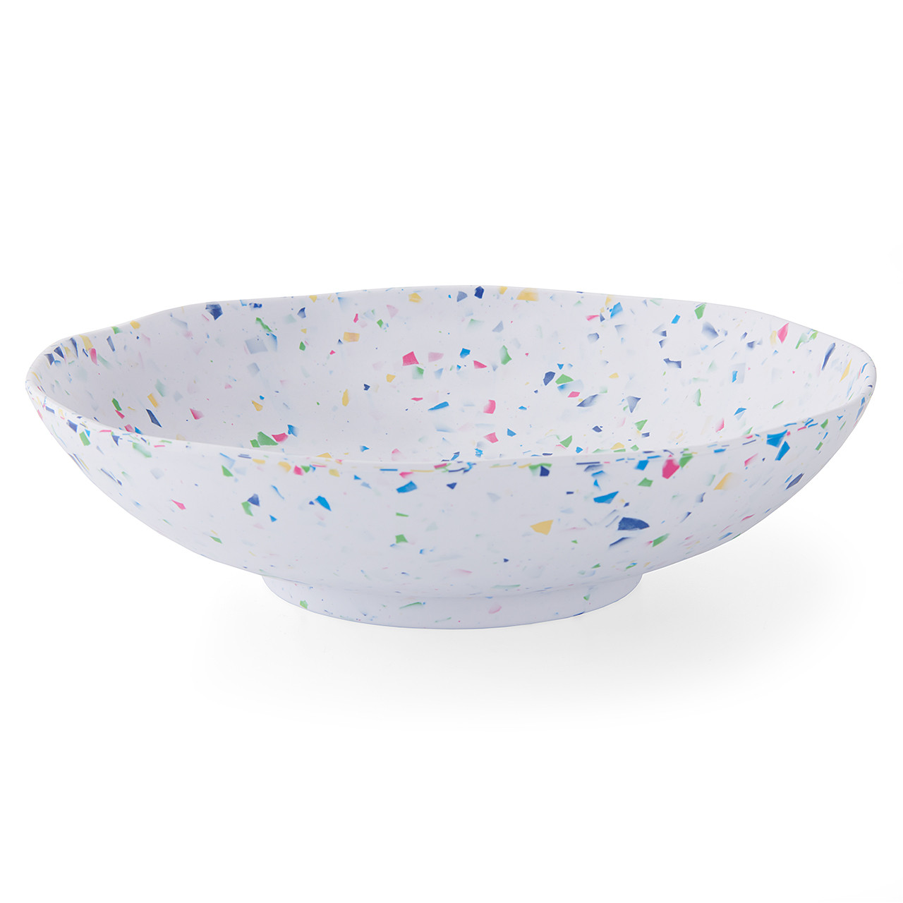 Rainbow Terrazzo 12 in. Serving Bowl