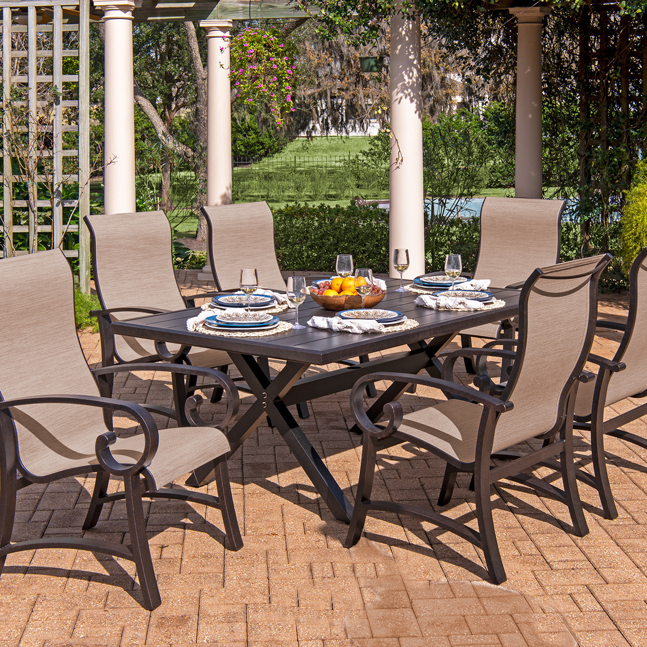 Sling outdoor 2025 dining set