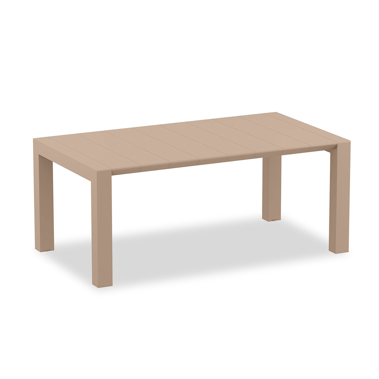 Pacifica Polypropylene 71-87 x 40 in. Extension Dining Table