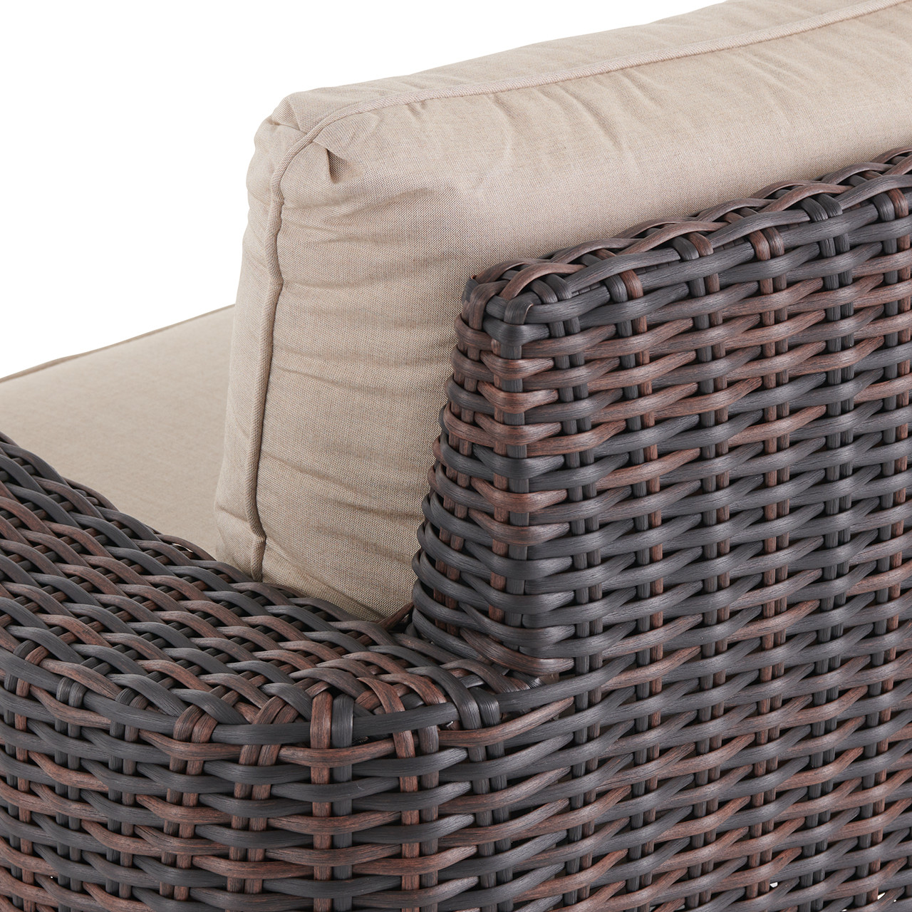 Biscayne Sangria Outdoor Wicker and Cushion Loveseat