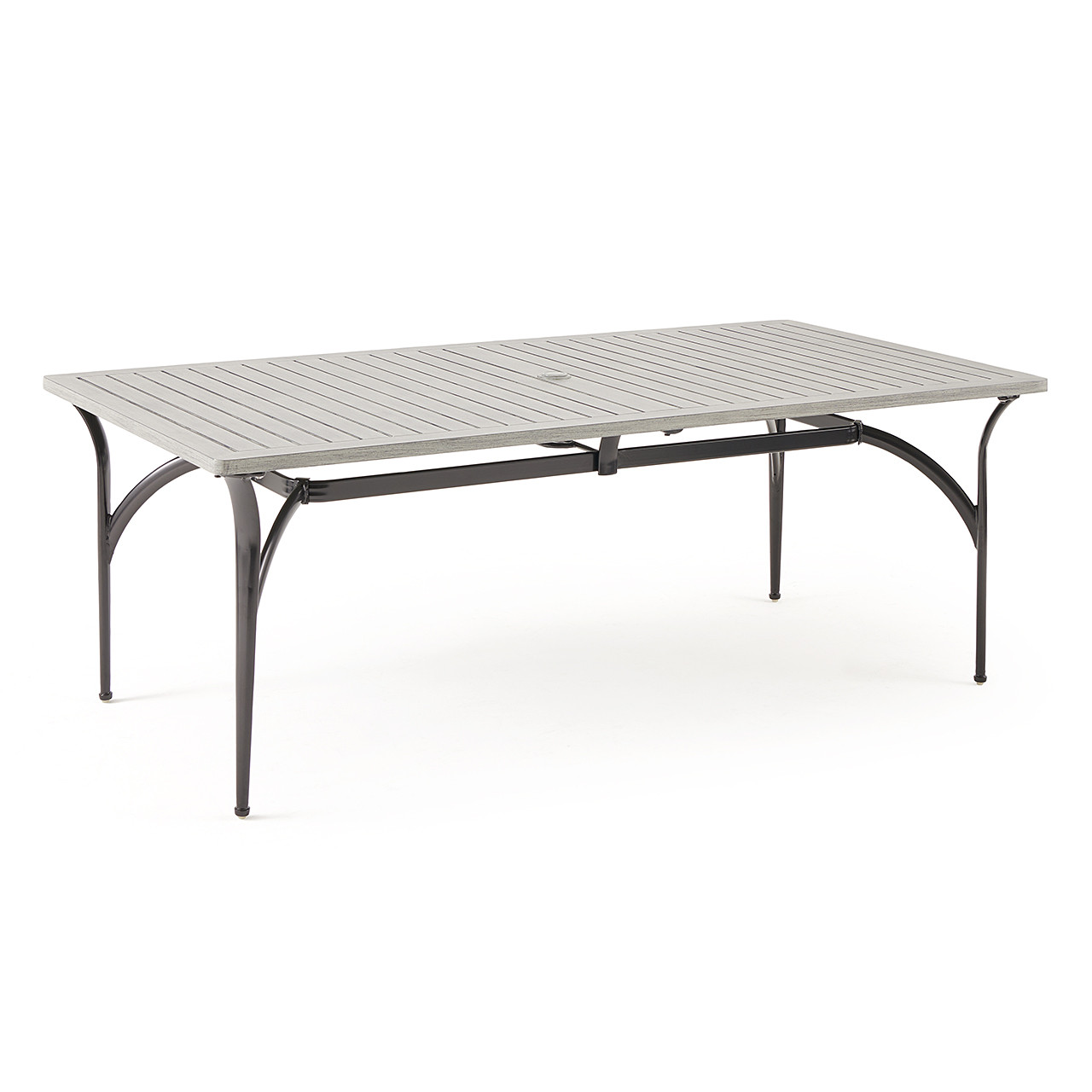 Metro Meteor Aluminum 84 x 42 in. Rect. Slat Top Dining Table