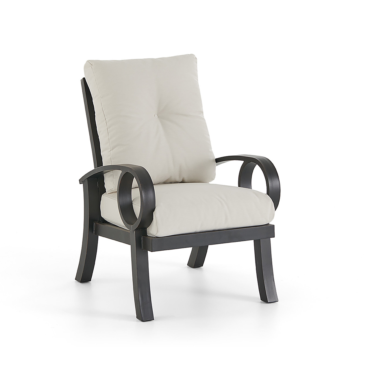 Eclipse Autumn Rust Aluminum with Pashmina Cloud Cushions 7 Piece