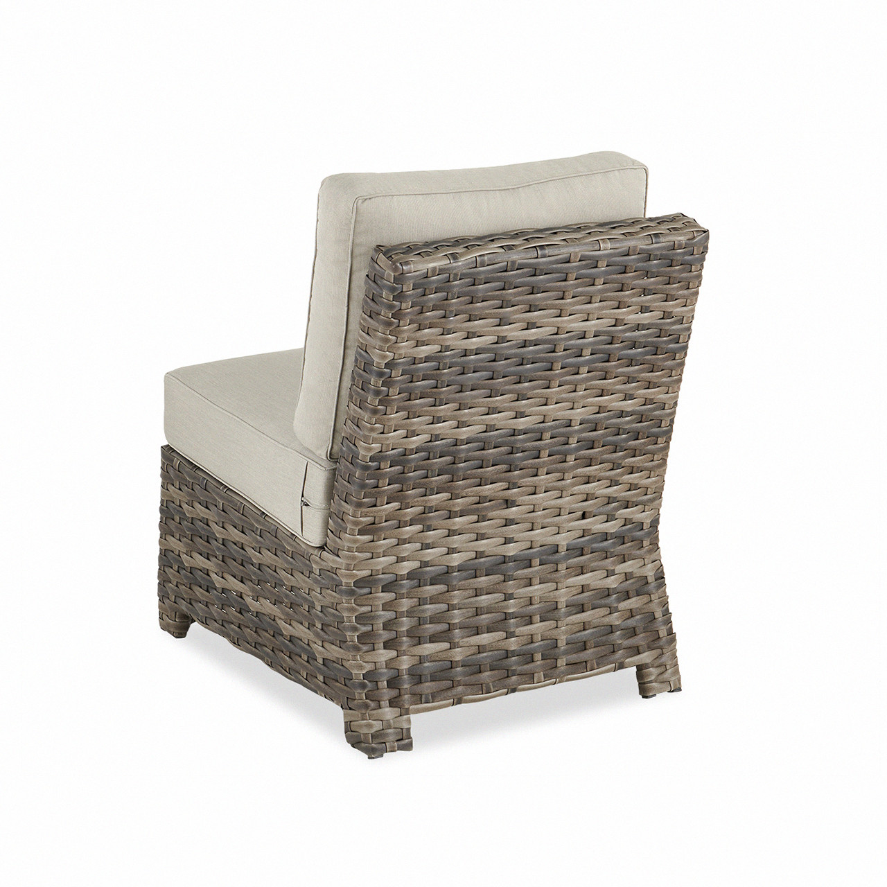 Contempo Husk Outdoor Wicker with Cushions Armless Club Chair