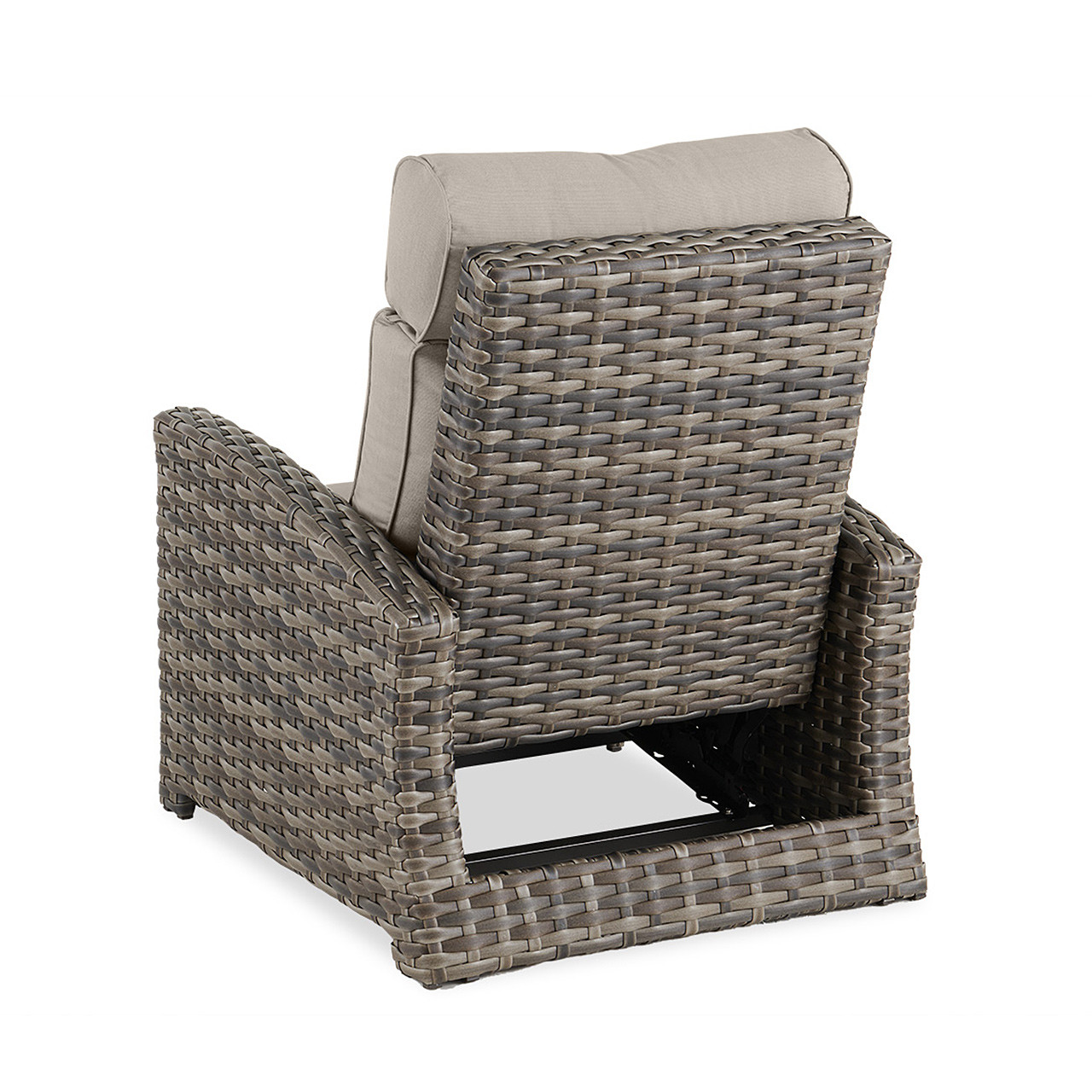 Contempo Husk Outdoor Wicker with Cushions Recliner Club Chair