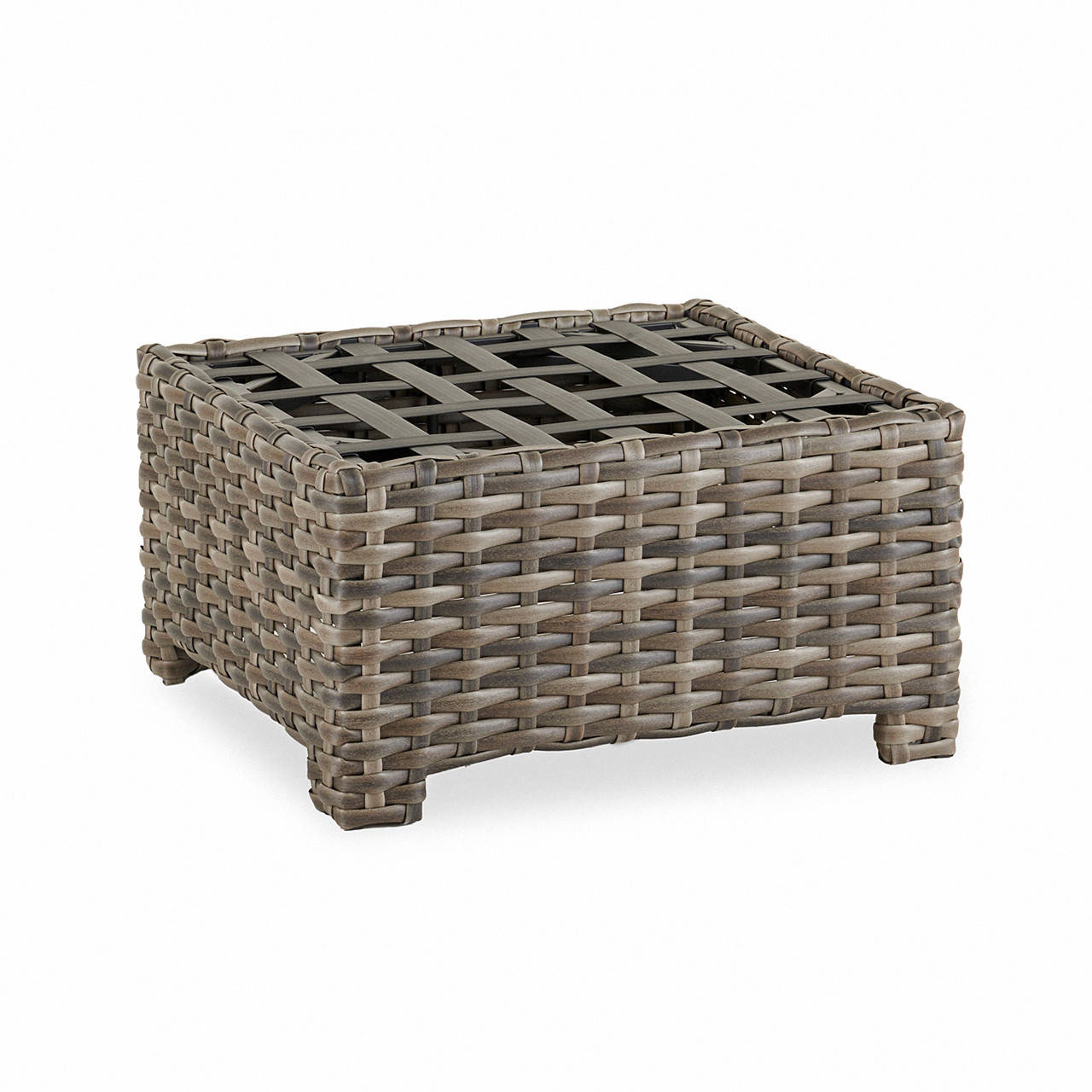 Contempo Husk Outdoor Wicker with Cushion Ottoman