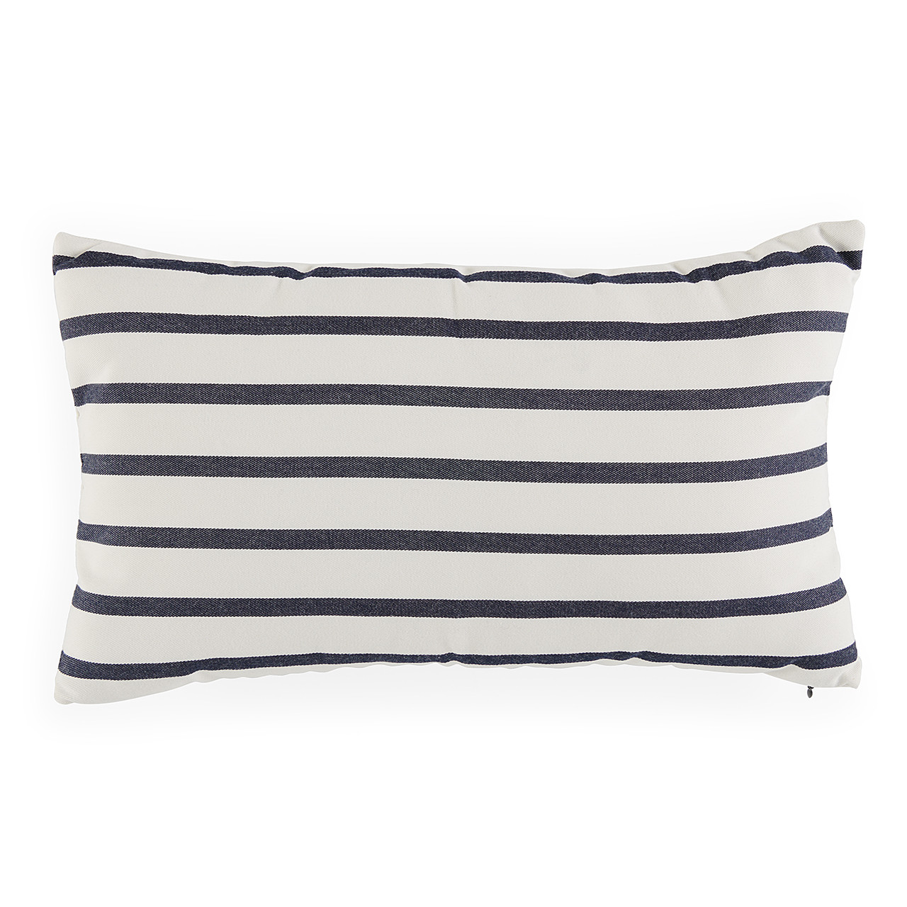 Lido Indigo 12 x 20 in. Stripe Throw Pillow